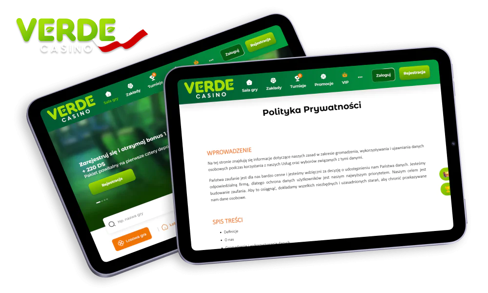 Polityka prywatności dla polskich graczy w Verde Casino