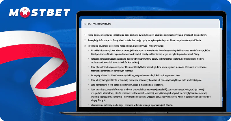 Polityka prywatności Mostbet w Polsce
